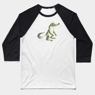 Cute Alligator Drawing Baseball T-Shirt